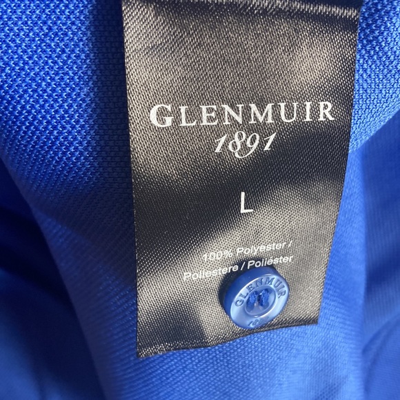 Mens Large Performance Golf Shirt by Glenmuir 1891 w/Moray Golf Club Logo - Picture 9 of 12